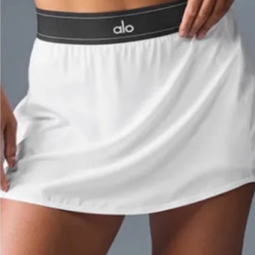 ALO Yoga Women's White Tennis Skirt